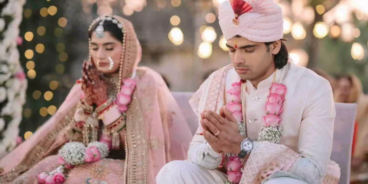 Olympic Champion Neeraj Chopra Marries Fellow Athlete Himani Mor