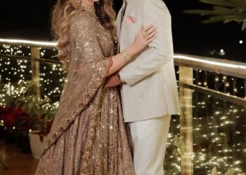 A Golden New Innings: Shikhar Dhawan and Sophie Shine’s Sangeet Magic