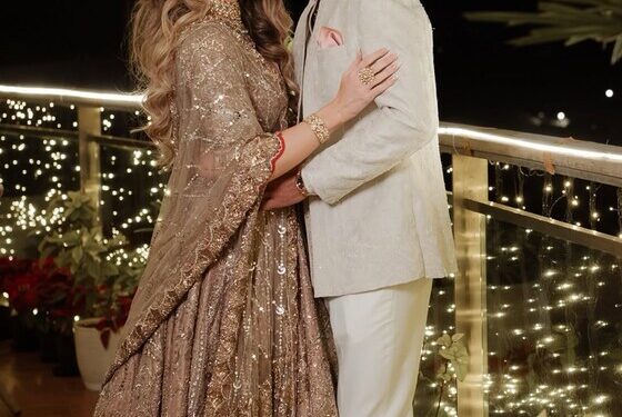 A Golden New Innings: Shikhar Dhawan and Sophie Shine’s Sangeet Magic